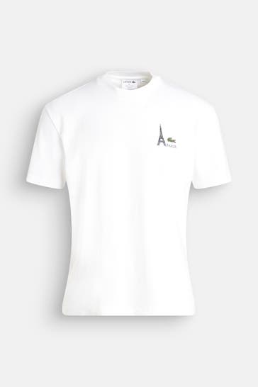 LACOSTE T-Shirt weiß