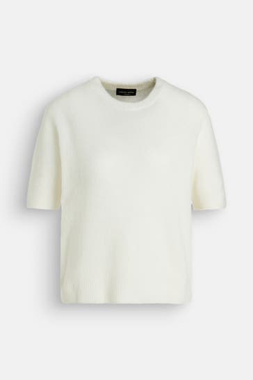 ROBERTO COLLINA Kaschmirmix-Shirt vanille