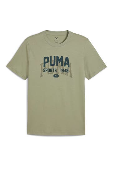 PUMA T-Shirt graugrün