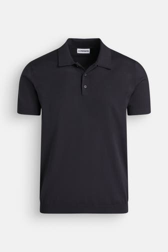 J.LINDEBERG Feinstrick-Polo schwarzblau