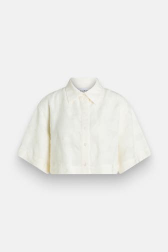 OH APRIL Kurzarm-Bluse creme