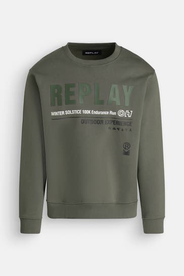 REPLAY Sweatshirt oliv