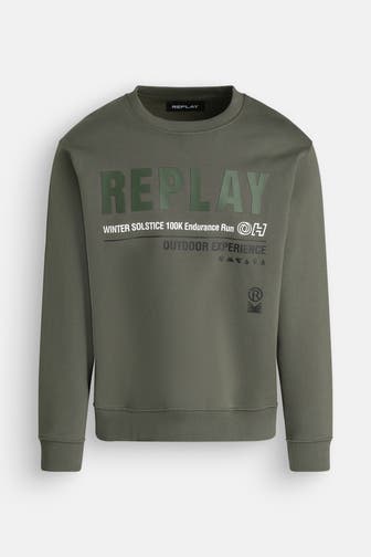 REPLAY Sweatshirt oliv