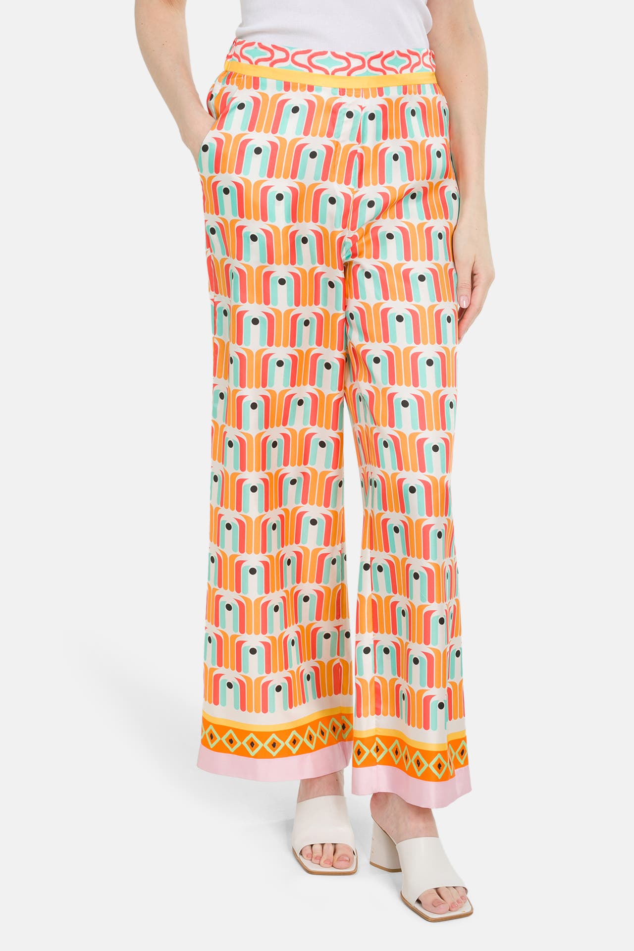 HERZENSANGELEGENHEIT Seidenhose gemustert, Bild 1