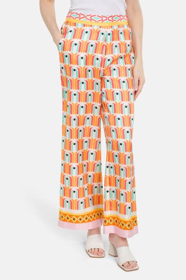 HERZENSANGELEGENHEIT Seidenhose gemustert
