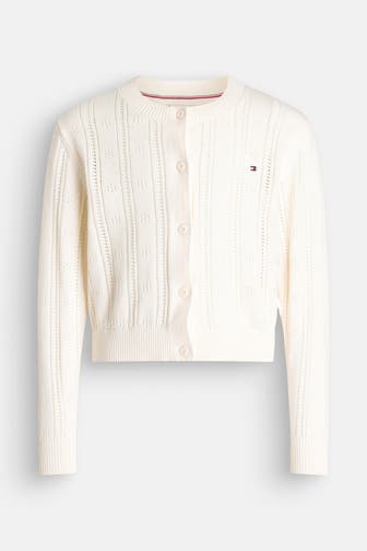 TOMMY HILFIGER Strickjacke creme
