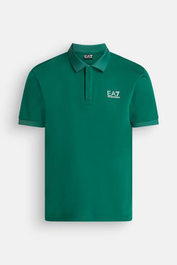 EA7 Polo-Shirt tannengrün