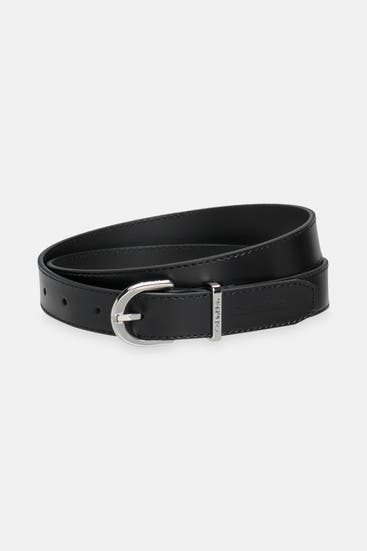 CALVIN KLEIN - Ledergürtel schwarz