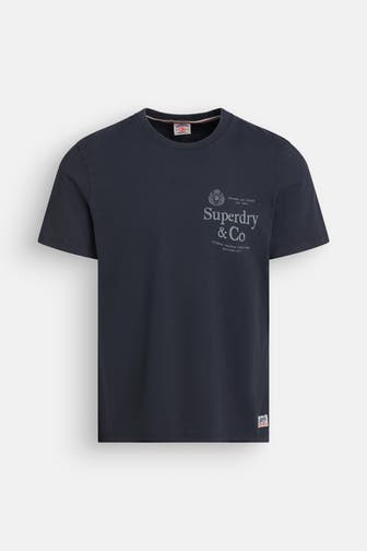 SUPERDRY T-Shirt 'Company Relaxed' schwarzblau