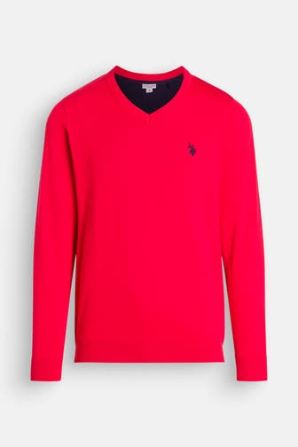 U.S. POLO ASSN. Strickpullover rot