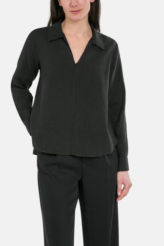 PART TWO Leinen-Shirt 'Natalee' schwarz