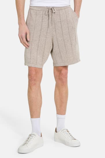 COLOURS & SONS Leinenmix-Shorts beige