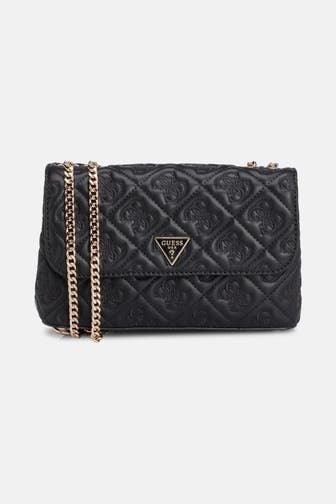 GUESS Schultertasche 'Adelasia' schwarz