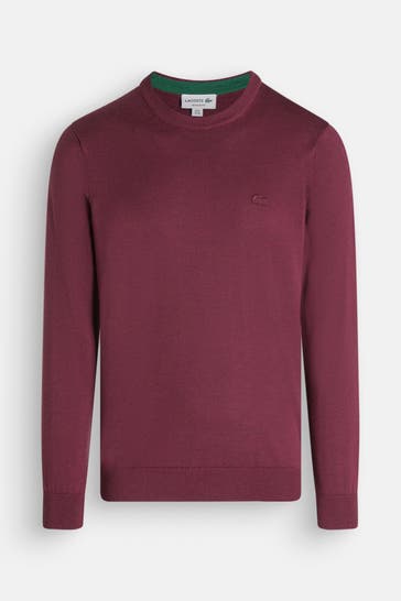 LACOSTE Wollpullover bordeaux