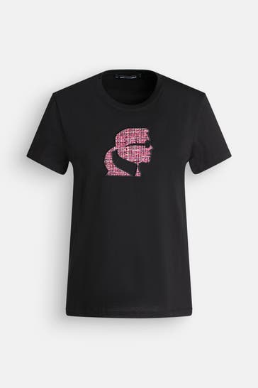 KARL LAGERFELD T-Shirt schwarz