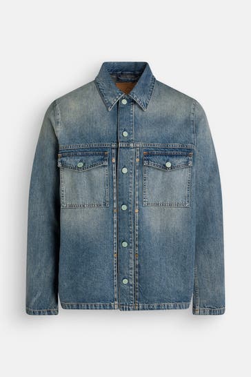 7 FOR ALL MANKIND Jeans-Overshirt blau