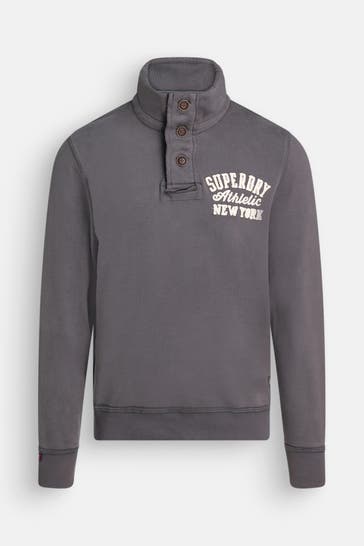 SUPERDRY Sweat-Troyer dunkelgrau