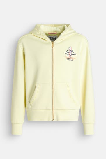 SCOTCH & SODA Sweatjacke hellgelb