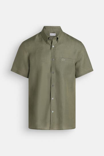 LACOSTE Leinenhemd Regular Fit