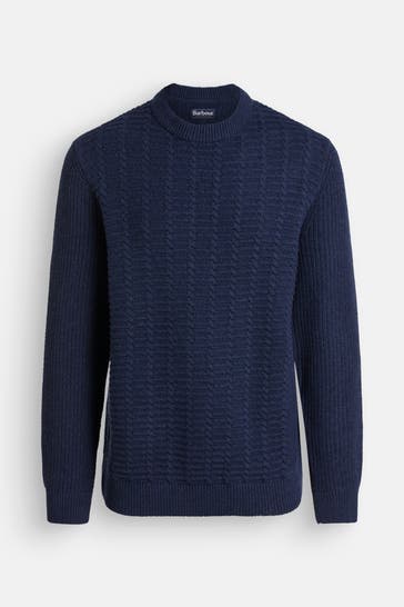 BARBOUR Wollmix-Pullover 'Cleveland' dunkelblau
