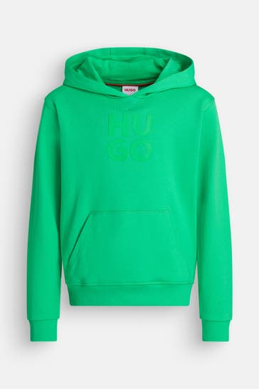 HUGO Hoodie grün