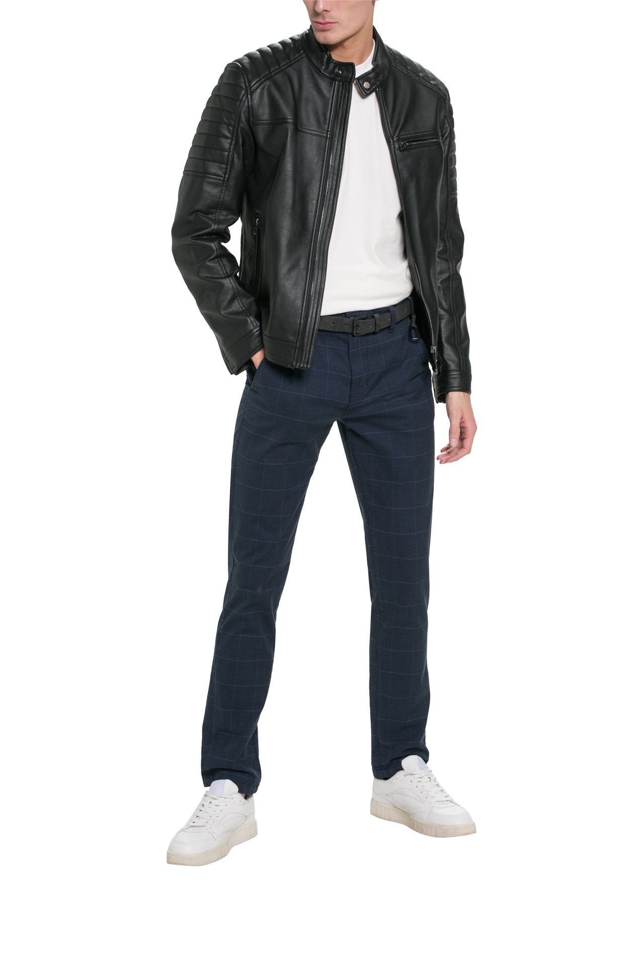 TOM TAILOR DENIM Chino dunkelblau kariert, Bild 1