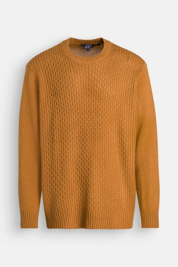BEN SHERMAN Strickpullover ocker