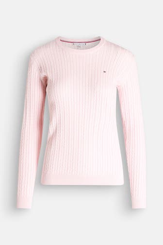 TOMMY HILFIGER Strickpullover rosé