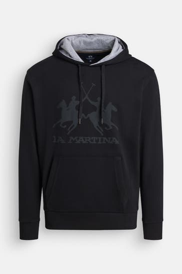 LA MARTINA Hoodie schwarz