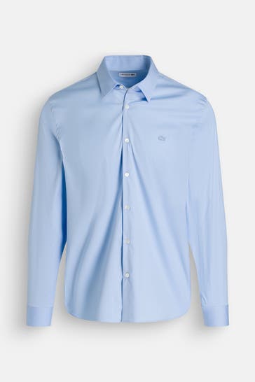 LACOSTE Casual-Hemd Slim-Fit hellblau