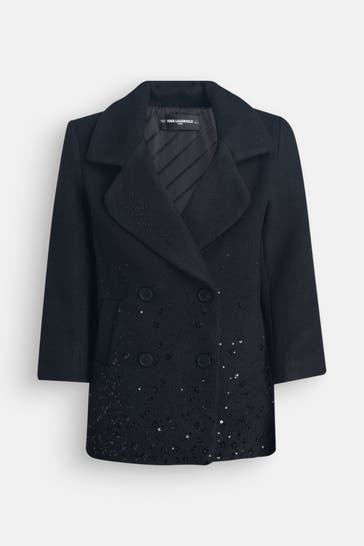 KARL LAGERFELD Mantel schwarz
