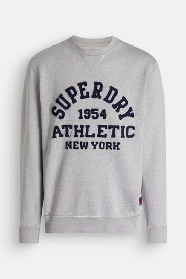 SUPERDRY Sweatshirt 'Vintage Athletic' hellgrau