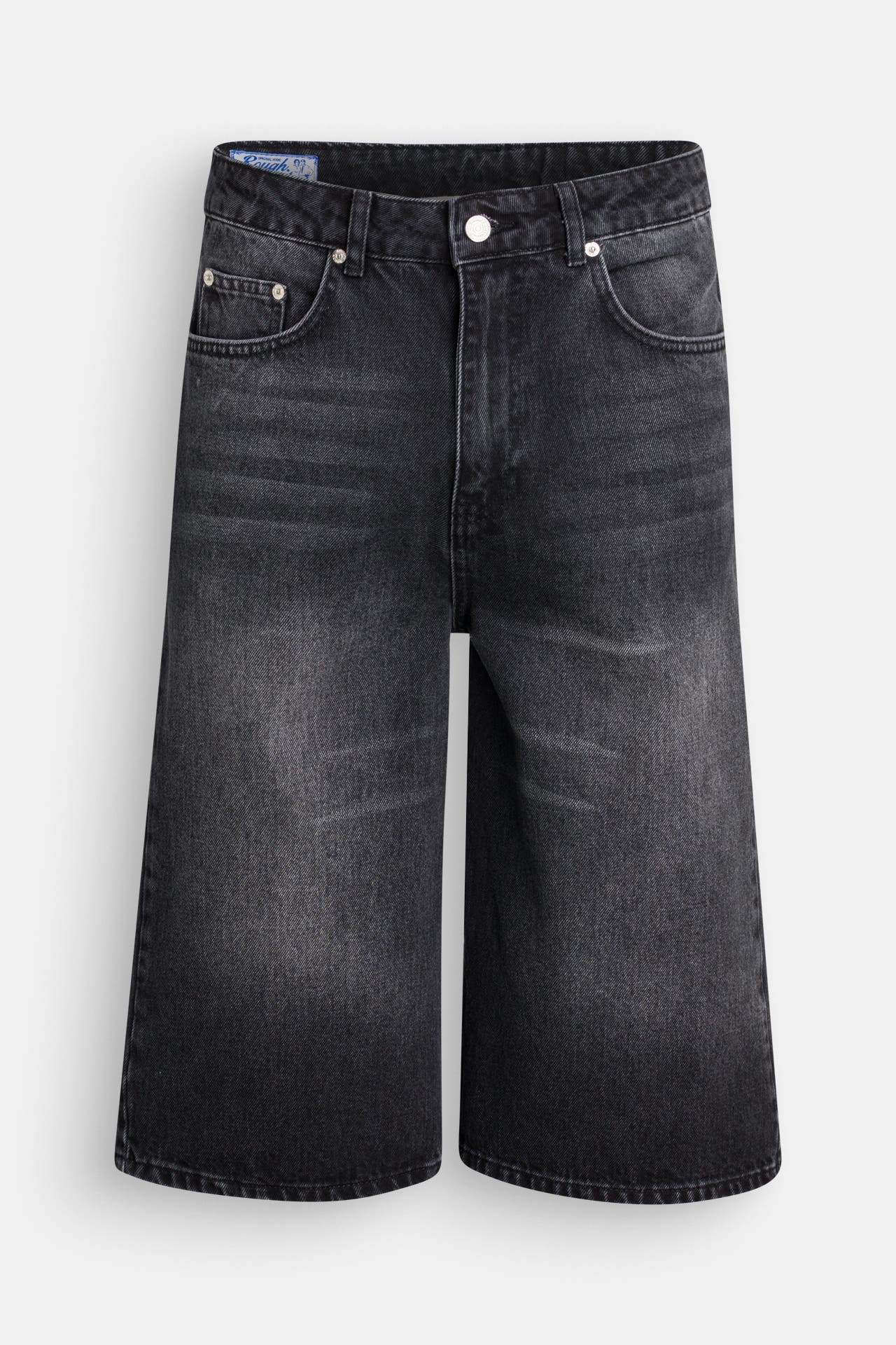 ROUGH. Jeansshorts schwarz straight, Bild 1