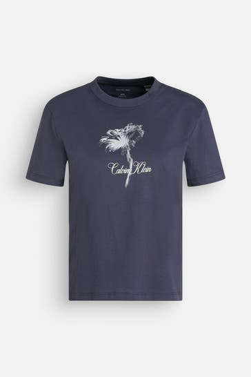 CALVIN KLEIN T-Shirt graublau