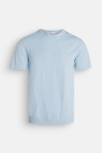 DANIELE FIESOLI Strickshirt hellblau