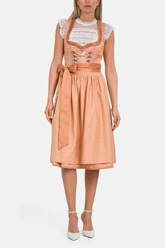 KRÜGER Dirndl 'Rixa' orange