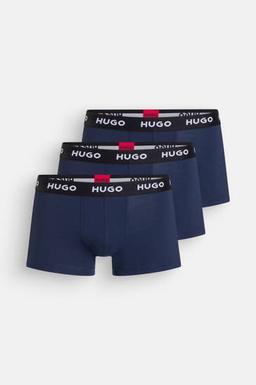 HUGO 3er-Pack Boxer Trunks dunkelblau