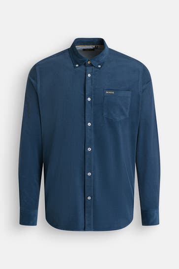 NEW ZEALAND AUCKLAND Cordhemd azurblau