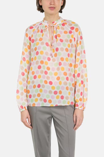 HERZENSANGELEGENHEIT Seidenbluse gepunktet