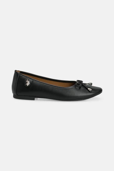 U.S. POLO ASSN. Ballerinas 'Chery' schwarz
