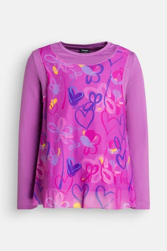 DESIGUAL Langarmshirt gemustert