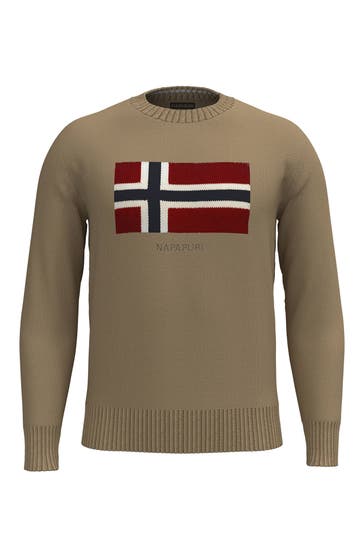 NAPAPIJRI Strickpullover hellbraun