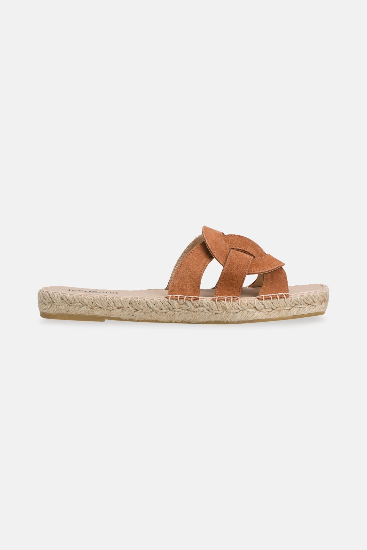 ESPADRIJ L'ORIGINALE Slides 'Tours Velour' cognac, Bild 1