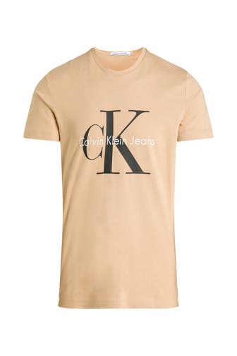 CK JEANS T-Shirt hellbraun