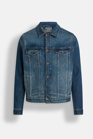 7 FOR ALL MANKIND Jeansjacke blau