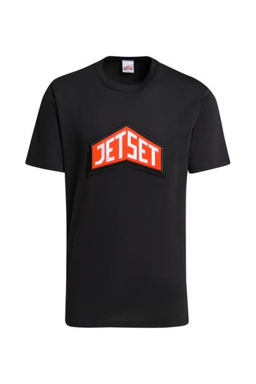 JET SET T-Shirt schwarz