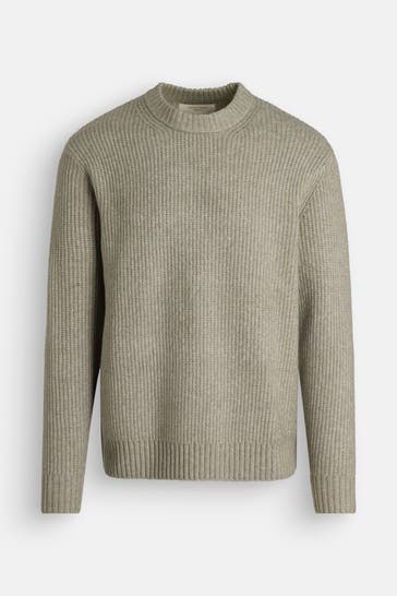 JACK & JONES Strickpullover graugrün