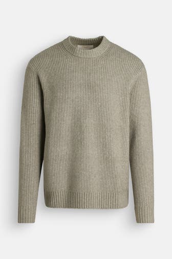 JACK & JONES Strickpullover graugrün