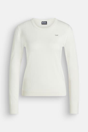 DIESEL Strickpullover 'M-Arianne' ecru