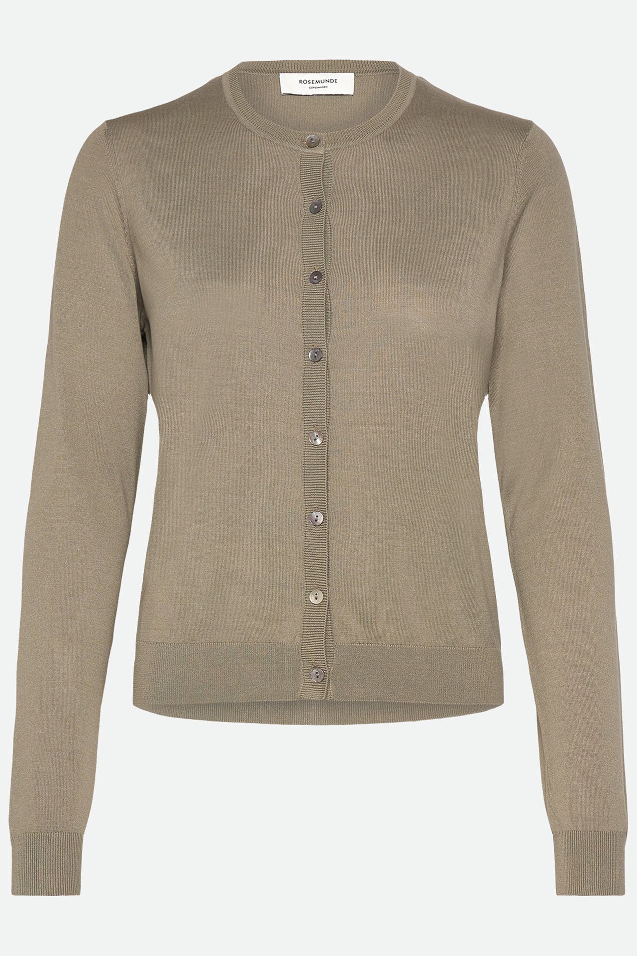 ROSEMUNDE Seiden-Strickjacke 'Capri' graugrün, Bild 1
